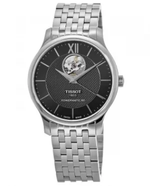 Image of Tissot Tradition Powermatic 80 Black Dial Stainless Steel Mens Watch T063.907.11.058.00 T063.907.11.058.00