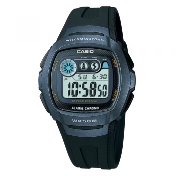 Image of Casio Mens Digital Resin Strap Watch Black