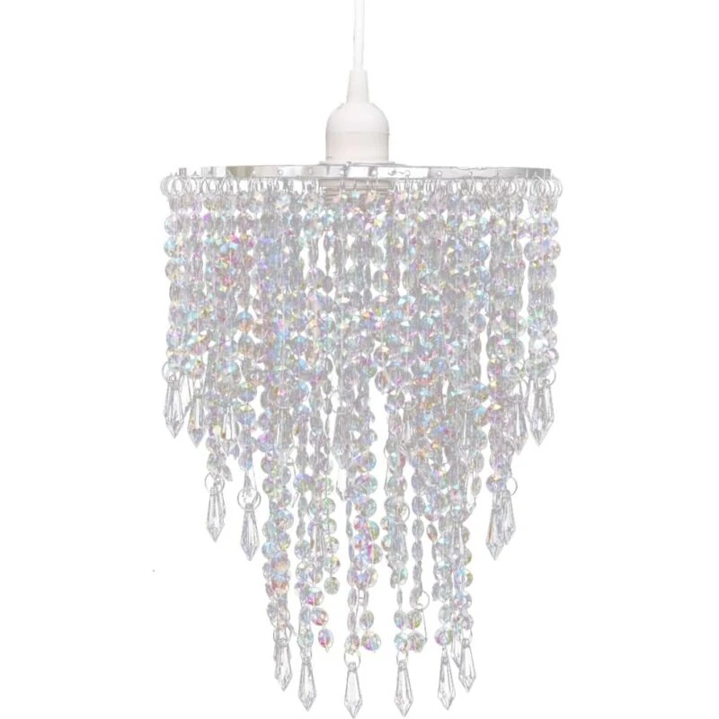 Image of vidaXL Crystal Pendant Chandelier 22.5x30.5cm Ceiling Lighting Fixture Lamp