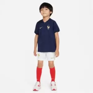 Image of Nike 2022/23 Home Little Kids Nike Soccer Kit - Blue