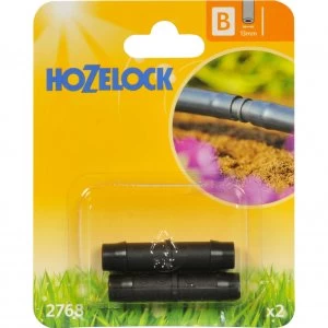 Image of Hozelock CLASSIC MICRO Straight Connector 1/2" / 12.5mm Pack of 2