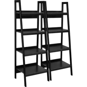Image of Dorel Lawrence 4 Shelf Ladder Bookcase Bundle - Set of 2