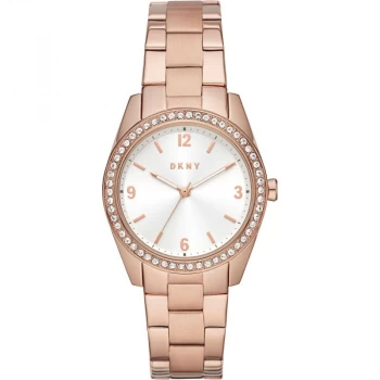 Image of DKNY Silver And Rose Gold 'Nolita' Fashion Watch - Ny2902