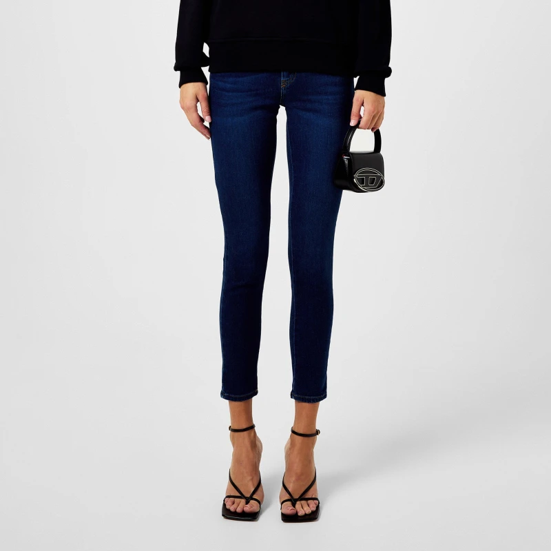 Image of Diesel Slandy Straight Jeans - Blue Blue 25 S