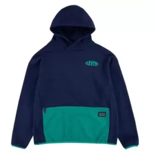 Image of Levis Colour Block Pocket OTH Hoodie - Blue