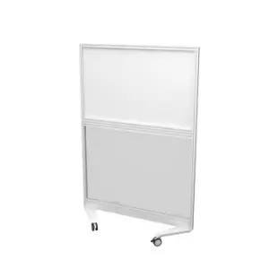 Image of Tc Mobile Type 4 Fully Glazed Screen White Frame - 800W x 1800H