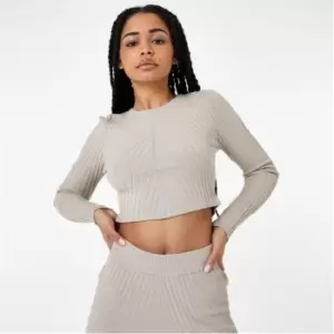 Image of Kangol Knitted Long Sleeve Top - Beige