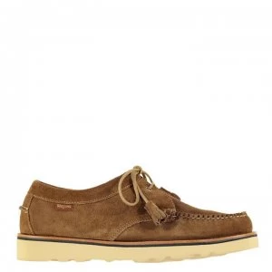 Image of Bass Weejuns Tie Wedge Shoes - Mid Brown