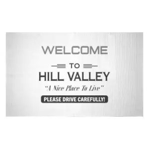 Image of Back To The Future Hill Valley Woven Rug - Small