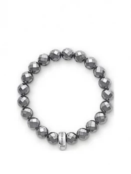 Image of Thomas Sabo Charm Club Hematite Stone Bracelet, One Colour, Size L, Women