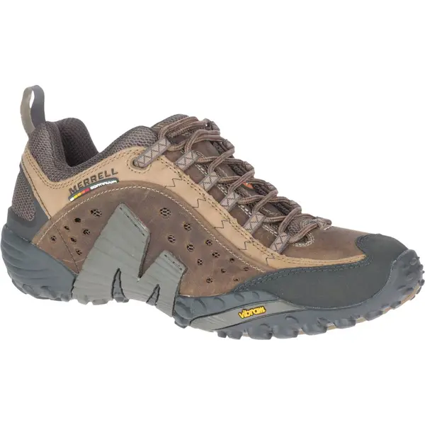 Image of Merrell Mens Intercept Leather Walking Shoes Trainers - UK 10