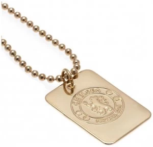 Image of Gold Plated Chelsea Dog Tag & Ball Chain.