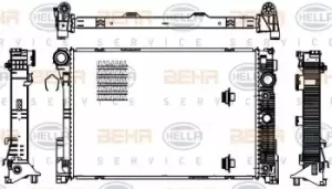 Image of x1 Behr Heat Exchanger 8MK376756-221 Genuine replacement part for Car Made in CN