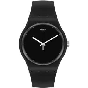 Image of Unisex Swatch Think Time Black Bioceramic Watch