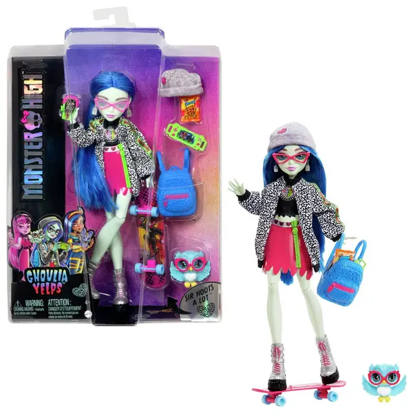 Image of Monster High Ghoulia Yelps Fashion Doll & Accessories