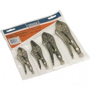 Image of Draper 4 Piece Self Grip Plier Set