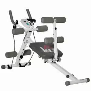 Image of HOMCOM Abdominal Trainer Core Workout Exercise Foldable Adjustable Steel Frame