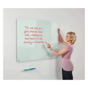 Image of Metroplan WriteOn Glass Magnetic Whiteboard 1000 x 1500mm, Clear