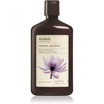Image of Ahava Mineral Botanic Lotus & Chestnut Velvet Shower Cream Lotus and Chestnut 500ml