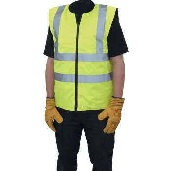 Image of Hi-viz Reversible Body Warmer (EN471) Yellow X/L - Tuffsafe
