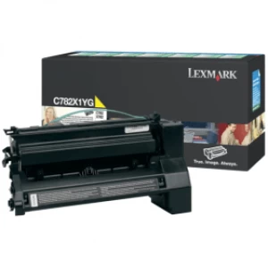 Image of Lexmark C782X1YG Yellow Laser Toner Ink Cartridge