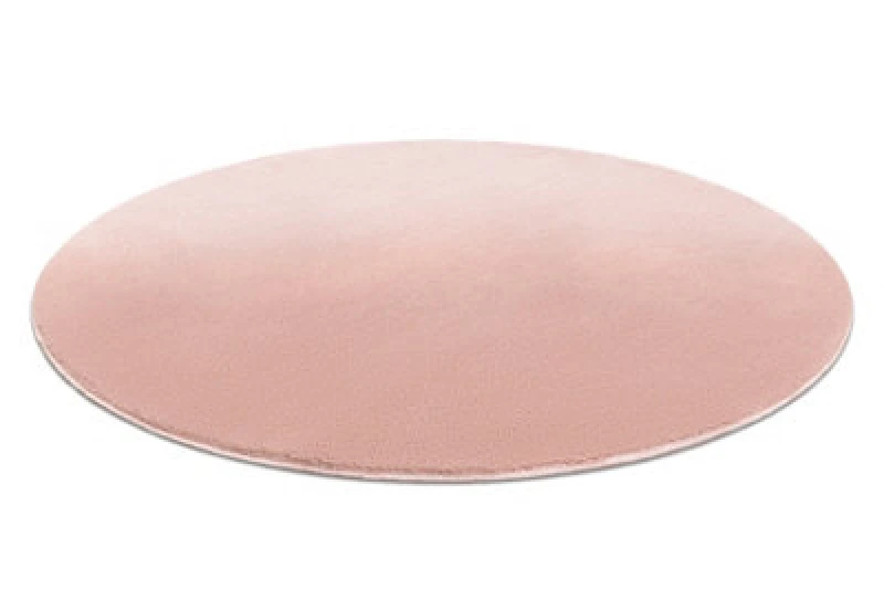 Image of RugsX Modern Washing Carpet Lindo Circle Pink, Anti-Slip, Shaggy Circle 80 Cm