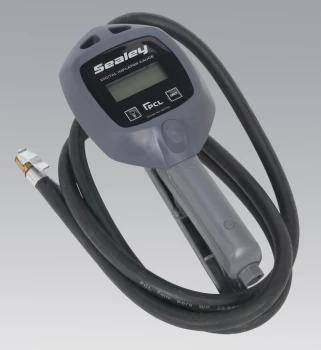 Image of Sealey SA394 Digital Tyre Inflator with Clip-On Connector