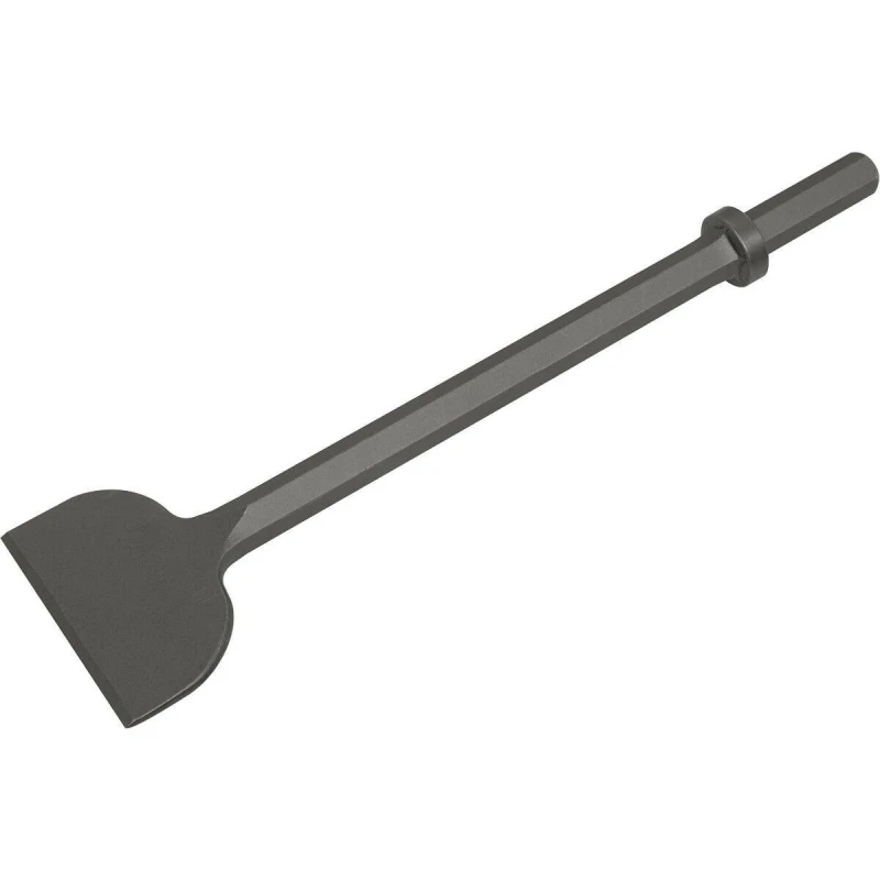 Image of Loops 125 x 475mm Extra Wide Breaker Chisel - 7/8" Hex Shank - Impact Demolition Metallics