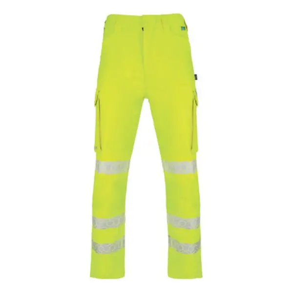 Image of Beeswift Envirowear Beeswift Envirowear High Visibility Trousers Saturn Yellow 42 EWCTRSY42