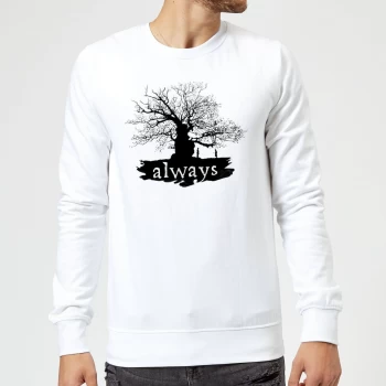 Image of Harry Potter Always Tree Sweatshirt - White - XL