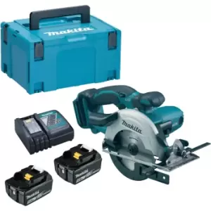 Image of Makita DSS501 18v Cordless LXT Circular Saw 136mm 2 x 5ah Li-ion Charger Case
