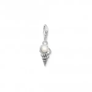 Image of Charm Club Shell With Pearl Charm 1891-082-14