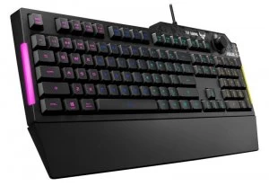 Image of Asus TUF Gaming K1 RGB Keyboard w/ Wrist Rest