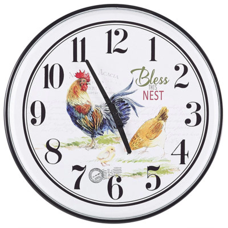 Image of Beliani Wall Clock Horw 48cm Metal Multicolour