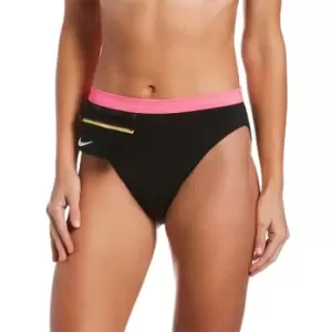 Image of Nike High Waisted Bikini Bottoms Womens - Black