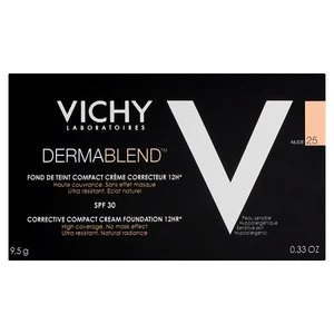 Image of Vichy Dermablend Compact Cream Foundation 25 Nude