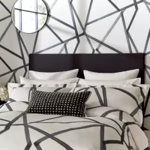 Image of Harlequin Sumi Single Duvet Cover, Charcoal