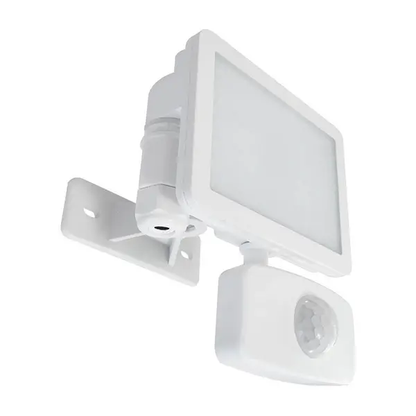 Image of Eterna 10W LED Floodlight with PIR - White