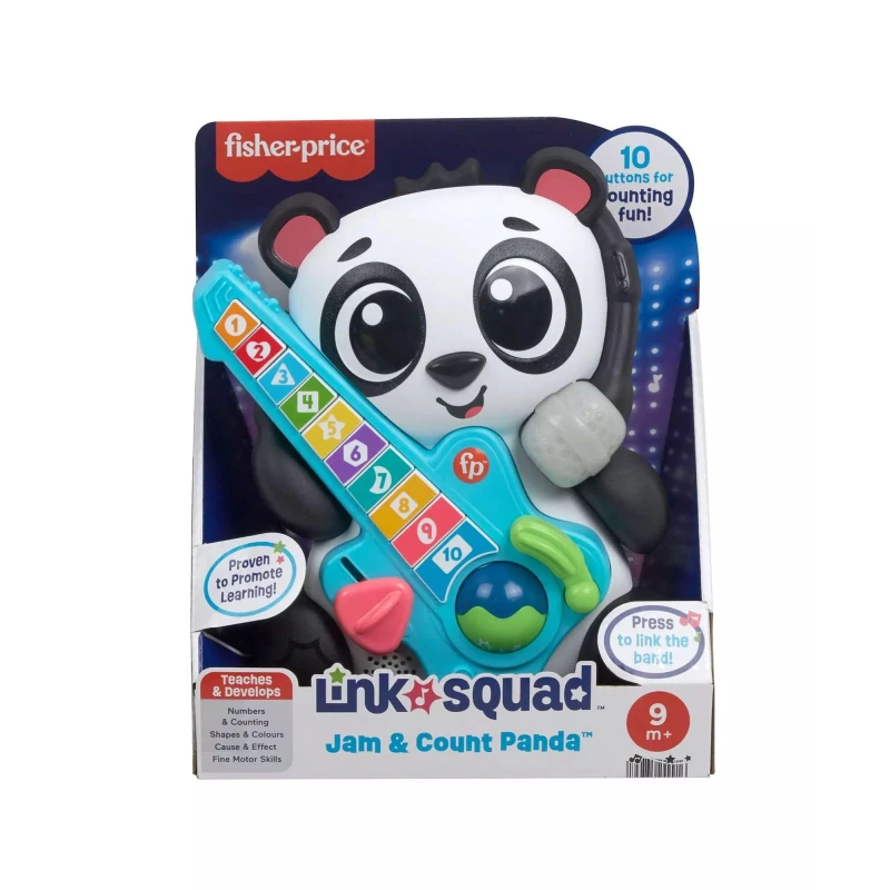 Image of Link Squad Fisher-Price Link Squad Jam & Count Panda Learning Toy
