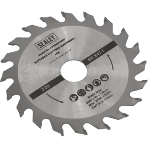 Image of Sealey Mini TCT Circular Saw Blade 85mm 20T 15mm