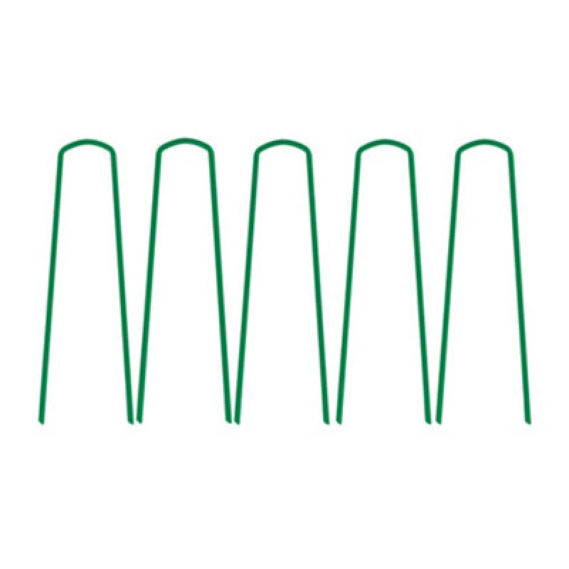 Image of LIVIVO 50 x Galvanised Metal U Tent Pegs Green unisex