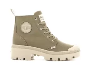 Image of Palladium Boots Womens PALLABASE TWILL BUTTERNUT