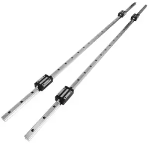 Image of VEVOR HGH20-1500mm 2 X Linear Guideway Rail 4 X Blocks Square Type Machinery Mechanical Low noise Guideway CNC Set