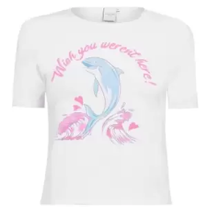 Image of Skinny Dip Here Crop Top - White