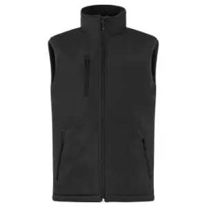 Image of Clique Mens Softshell Padded Gilet (M) (Black)