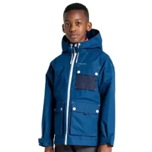 Image of Craghoppers Boys Carter Hooded Relaxed Fit Waterproof Jacket 7-8 Years - Chest 24.75-26.5' (63-67cm)