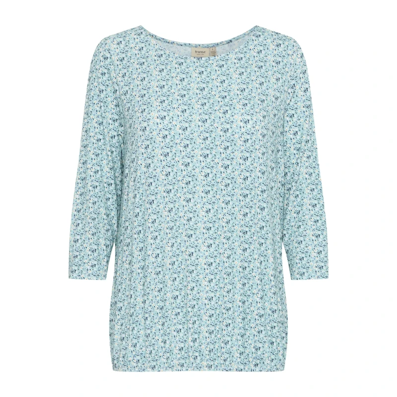 Image of fransa Womens blouse fransa Emfloral 1 Bleu Female XS