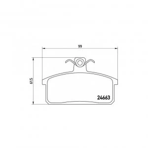 Image of Front/Rear Brake Pad Set BREMBO P 79 007