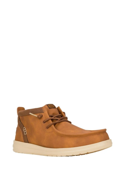 Image of Debenhams Debenhams Men Wally Mid Boot GripR Classic Cognac/Tan in brown Size: 9 brown 9 Male 197830541947