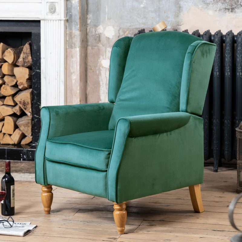 Image of Artemis Home Barksdale Recliner Armchair in Green Green Unisex